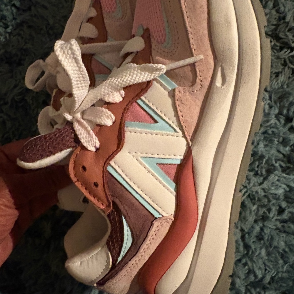 New Balance Pink and Blue Sneakers